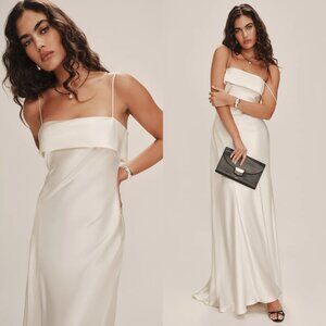 New Reformation Jovie Silk Dress